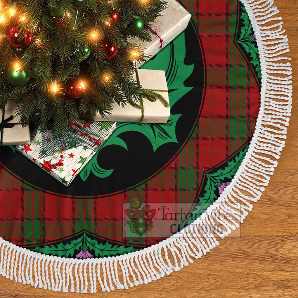 Tartan Vibes Clothing Maxwell Tartan Christmas Tree Skirt Scottish Thistle Style