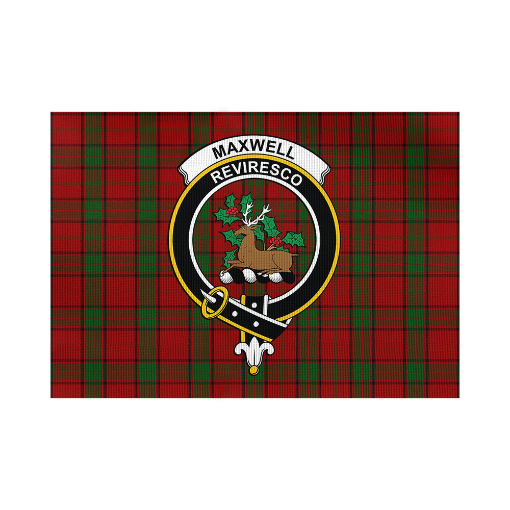 maxwell-tartan-flag-with-family-crest