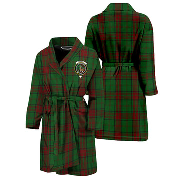 Maxwell Hunting Tartan Bathrobe with Family Crest