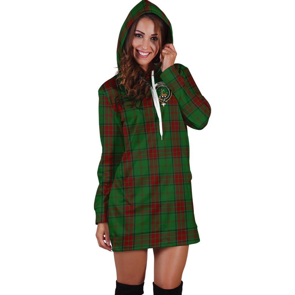 Maxwell Hunting Tartan Hoodie Dress with Family Crest - Tartan Vibes Clothing