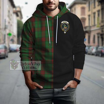 Maxwell Hunting Tartan Hoodie with Family Crest and Half Of Me Style