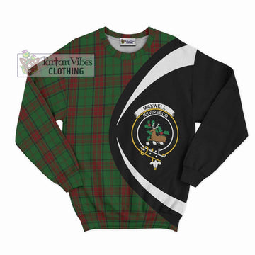 Maxwell Hunting Tartan Sweatshirt with Family Crest Circle Style