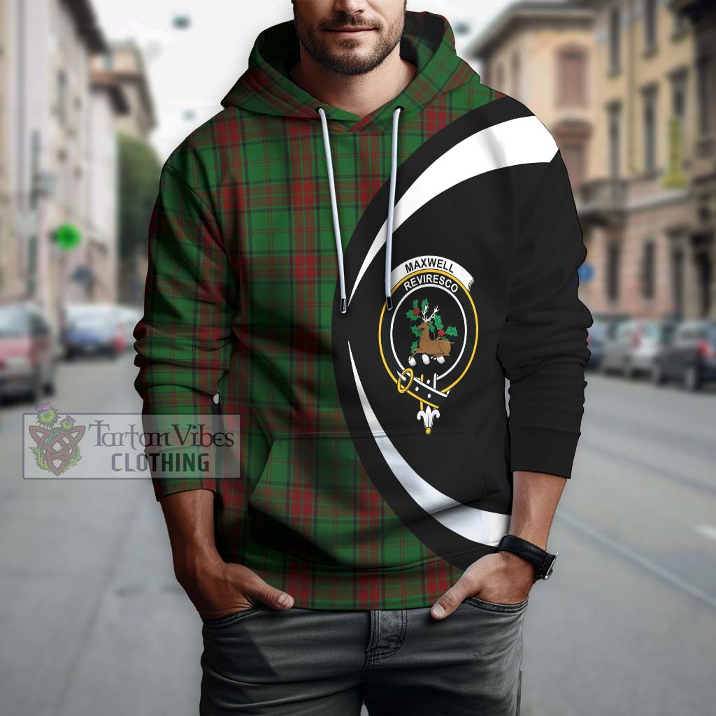 Maxwell Hunting Tartan Hoodie with Family Crest Circle Style Zip Hoodie - Tartan Vibes Clothing