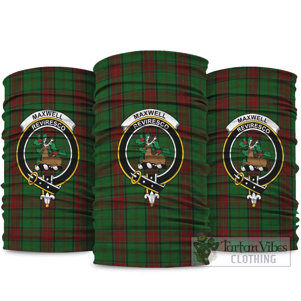 Maxwell Hunting Tartan Neck Gaiters, Tartan Bandanas, Tartan Head Band with Family Crest