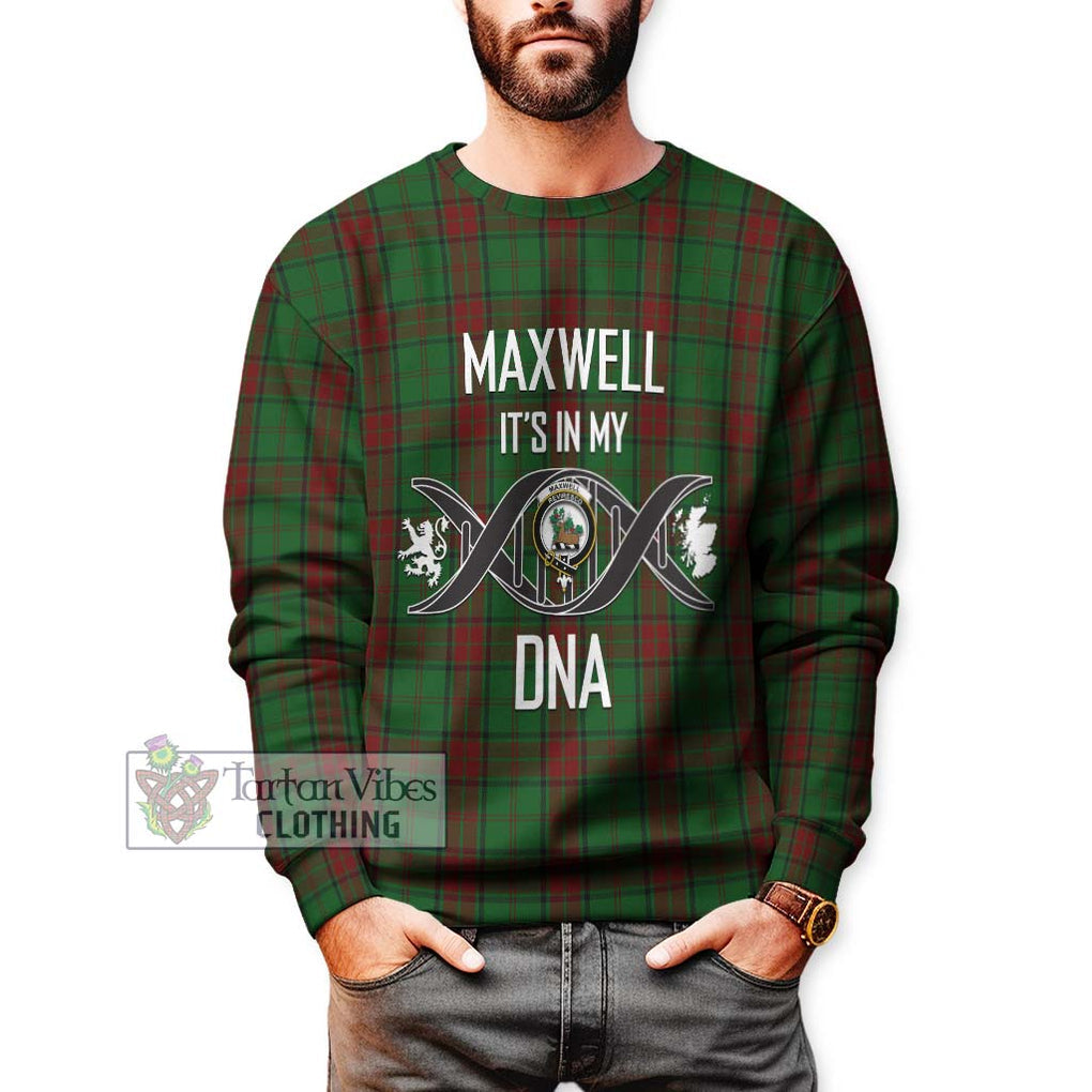 Maxwell Hunting Tartan Sweatshirt with Family Crest DNA In Me Style Unisex - Tartanvibesclothing Shop