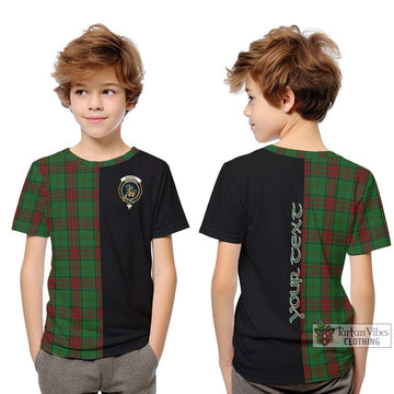 Maxwell Hunting Tartan Kid T-Shirt with Family Crest and Half Of Me Style