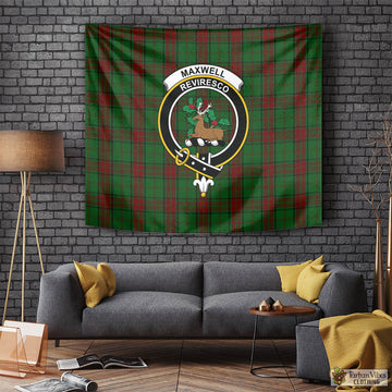 Maxwell Hunting Tartan Tapestry Wall Hanging and Home Decor for Room with Family Crest