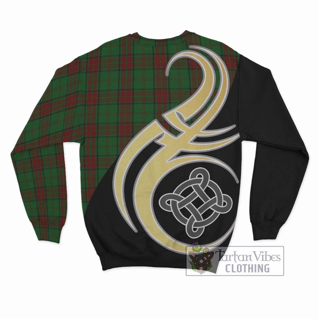 Maxwell Hunting Tartan Sweatshirt with Family Crest and Celtic Symbol Style - Tartan Vibes Clothing