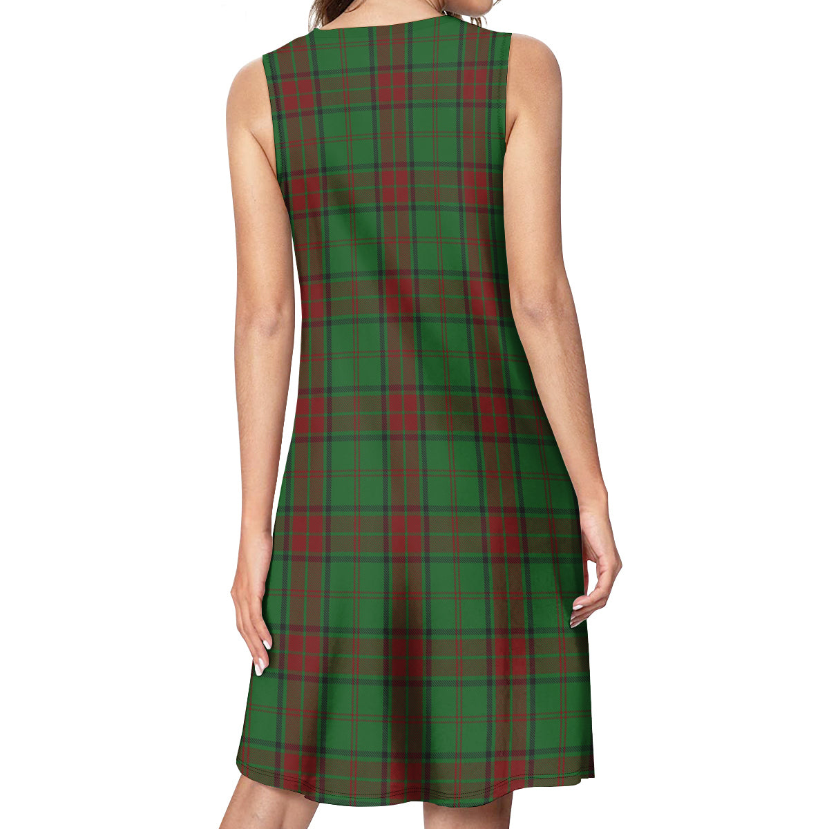 Maxwell Hunting Tartan Womens Casual Dresses - Tartanvibesclothing