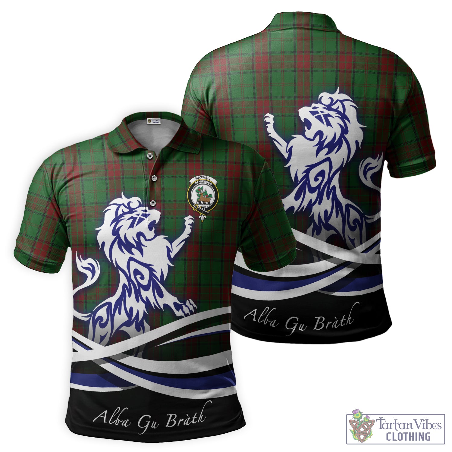 maxwell-hunting-tartan-polo-shirt-with-alba-gu-brath-regal-lion-emblem