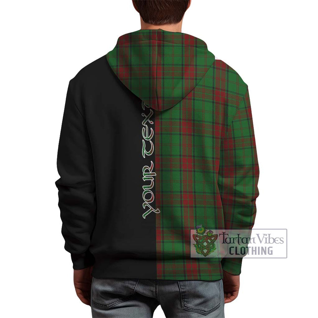 Maxwell Hunting Tartan Hoodie with Family Crest and Half Of Me Style - Tartanvibesclothing Shop