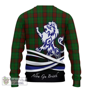 Maxwell Hunting Tartan Ugly Sweater with Alba Gu Brath Regal Lion Emblem