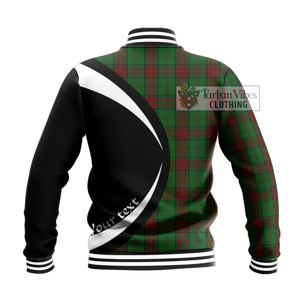 Maxwell Hunting Tartan Baseball Jacket with Family Crest Circle Style - Tartan Vibes Clothing