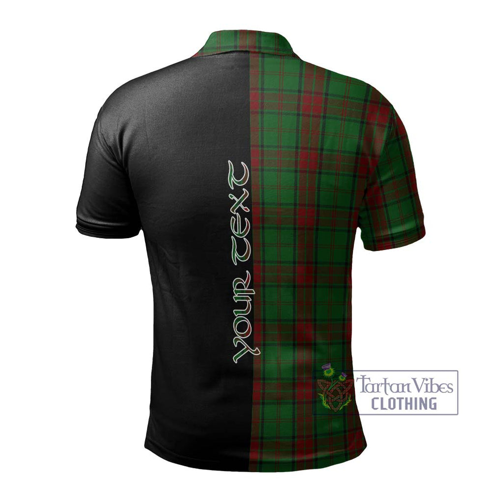 Maxwell Hunting Tartan Polo Shirt with Family Crest and Half Of Me Style - Tartanvibesclothing Shop