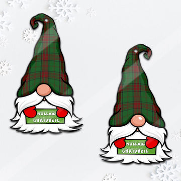 Maxwell Hunting Gnome Christmas Ornament with His Tartan Christmas Hat