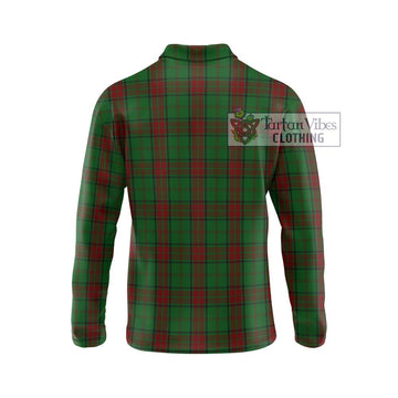 Maxwell Hunting Tartan Long Sleeve Polo Shirt with Family Crest DNA In Me Style