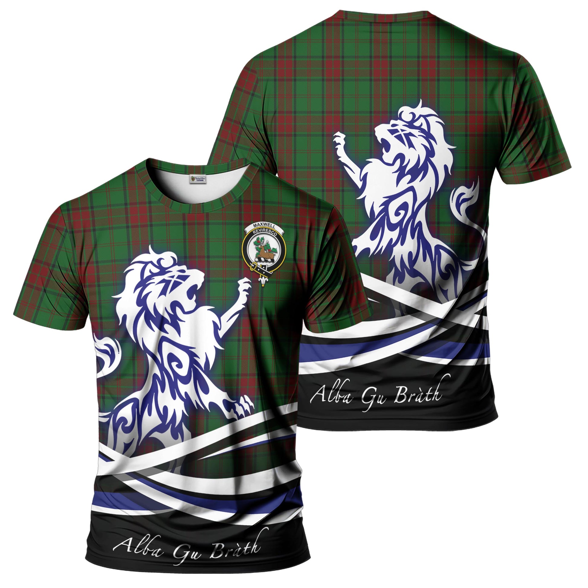 maxwell-hunting-tartan-t-shirt-with-alba-gu-brath-regal-lion-emblem