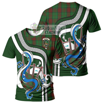 Maxwell Hunting Tartan T-Shirt with Epic Bagpipe Style