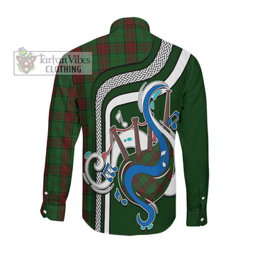 Maxwell Hunting Tartan Long Sleeve Button Shirt with Epic Bagpipe Style