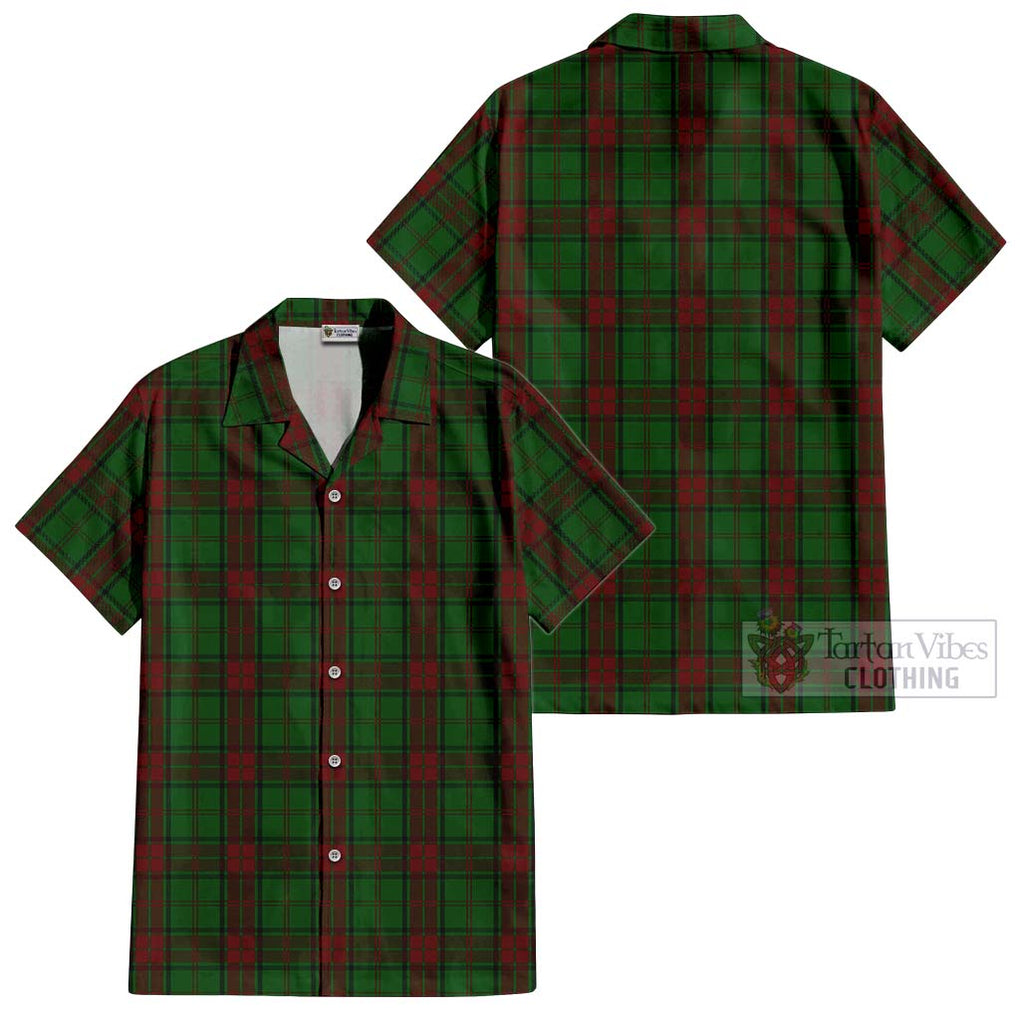 Maxwell Hunting Tartan Cotton Hawaiian Shirt Kid - Tartanvibesclothing Shop