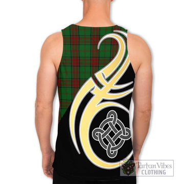 Maxwell Hunting Tartan Men's Tank Top with Family Crest and Celtic Symbol Style