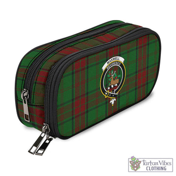 Maxwell Hunting Tartan Pen and Pencil Case with Family Crest