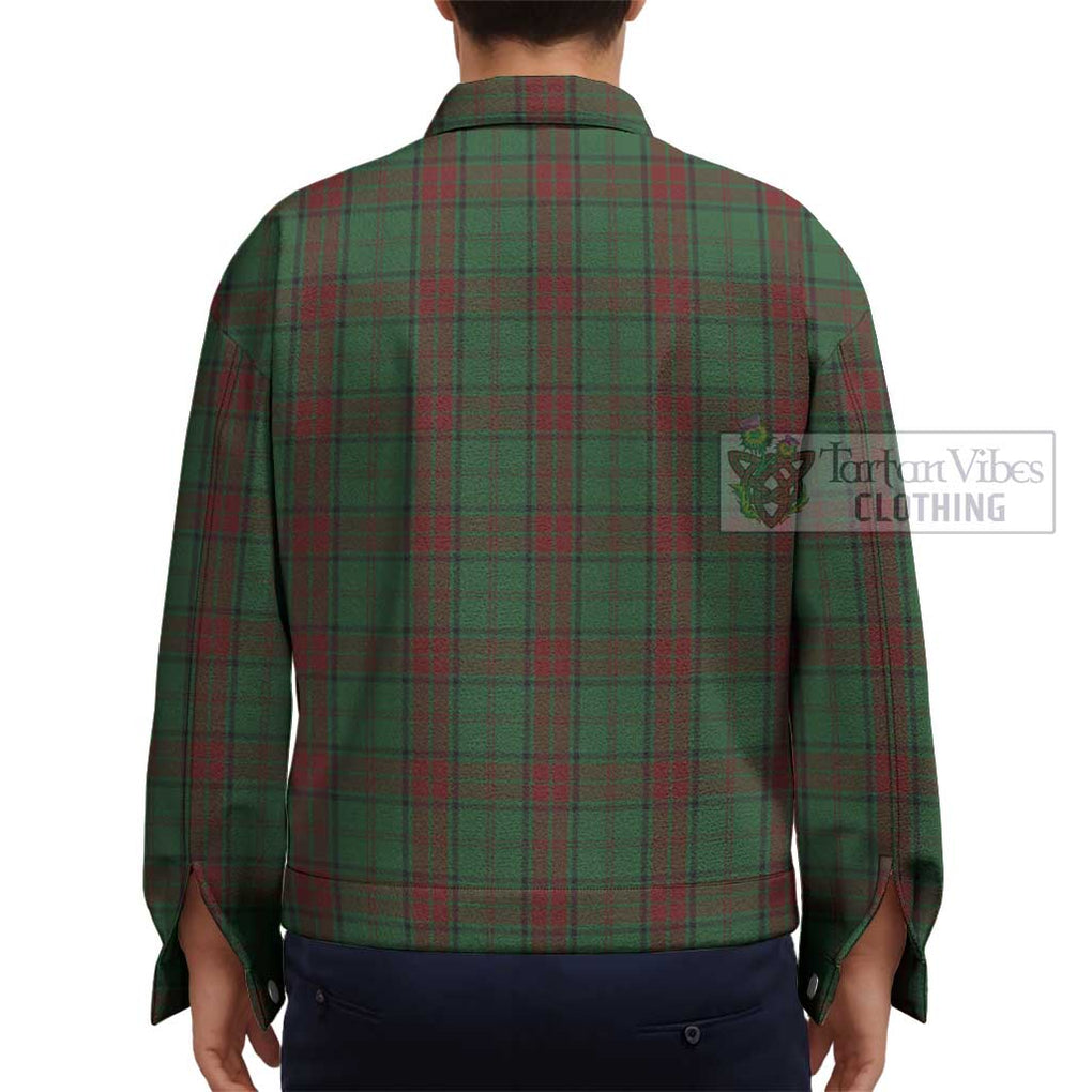 Maxwell Hunting Tartan Unisex Lapel Cotton Jacket - Tartan Vibes Clothing