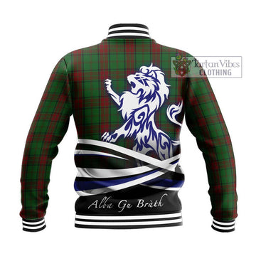 Maxwell Hunting Tartan Baseball Jacket with Alba Gu Brath Regal Lion Emblem