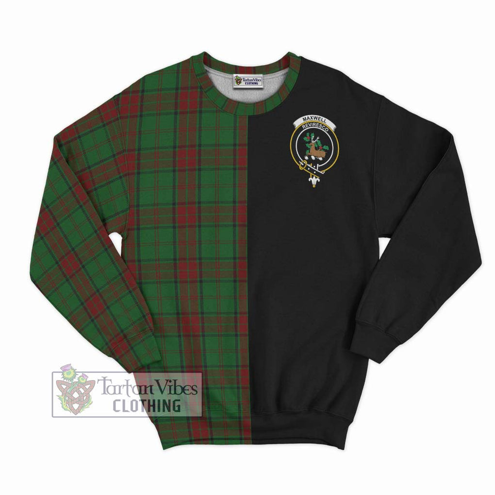 Maxwell Hunting Tartan Sweatshirt with Family Crest and Half Of Me Style - Tartanvibesclothing Shop