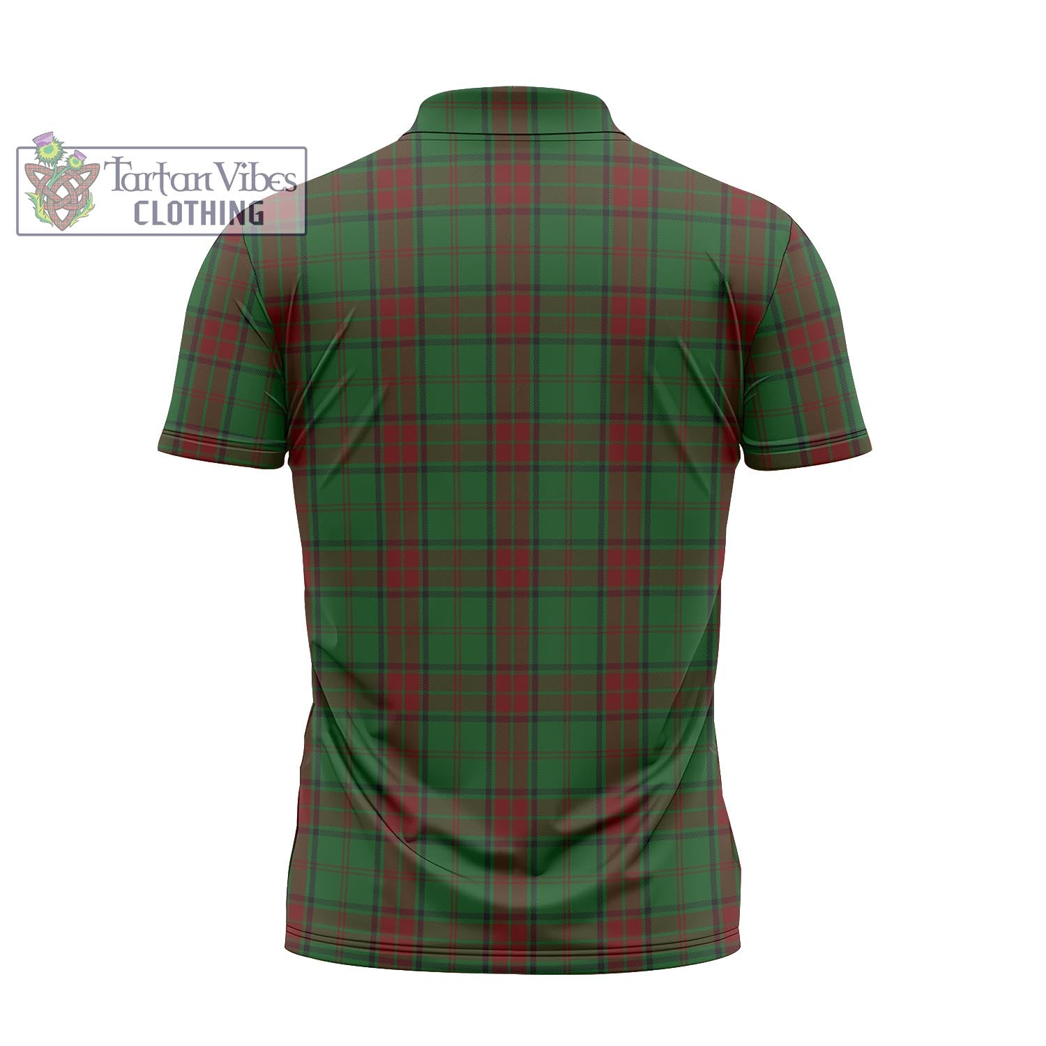 Tartan Vibes Clothing Maxwell Hunting Tartan Zipper Polo Shirt with Family Crest