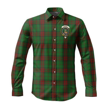 Maxwell Hunting Tartan Long Sleeve Button Up Shirt with Family Crest