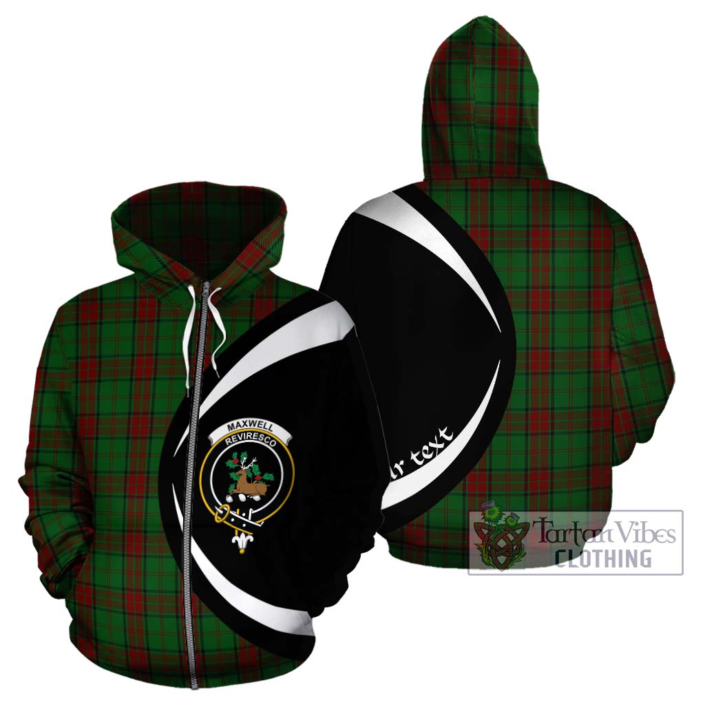 Maxwell Hunting Tartan Hoodie with Family Crest Circle Style - Tartan Vibes Clothing