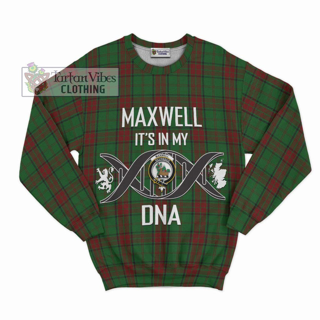 Maxwell Hunting Tartan Sweatshirt with Family Crest DNA In Me Style - Tartanvibesclothing Shop