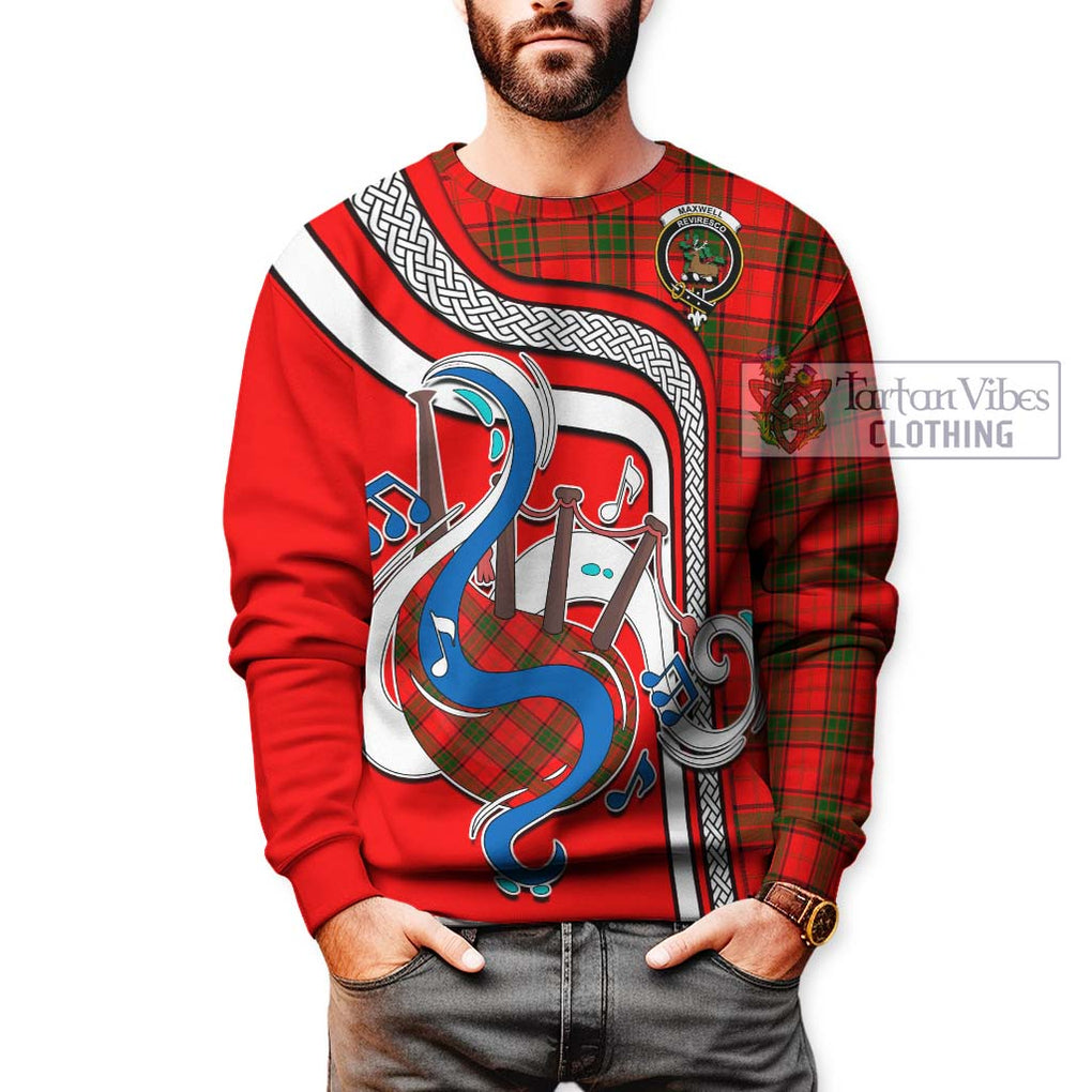 Tartan Vibes Clothing Maxwell Modern Tartan Sweatshirt with Epic Bagpipe Style