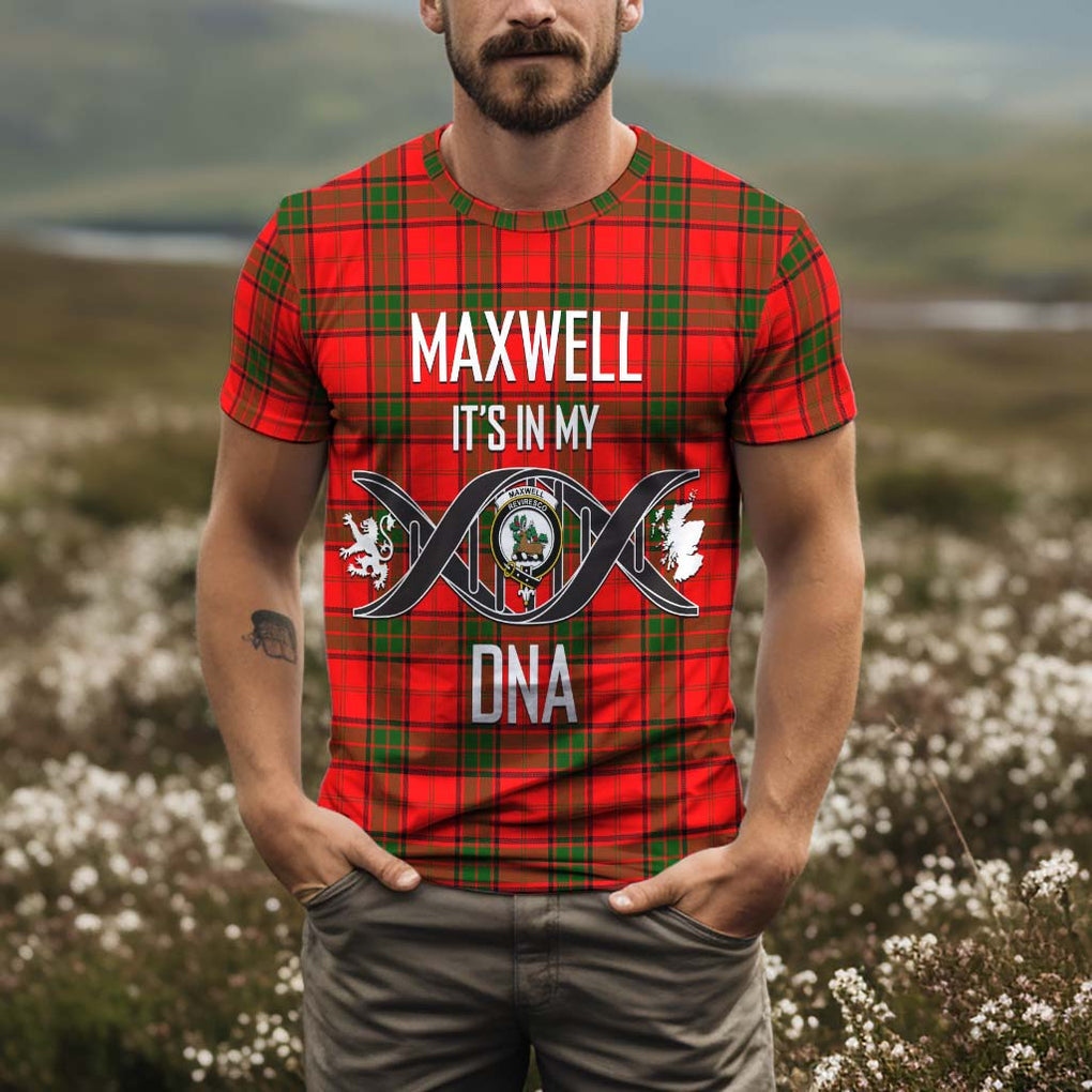 Maxwell Modern Tartan T-Shirt with Family Crest DNA In Me Style Kid's Shirt - Tartan Vibes Clothing