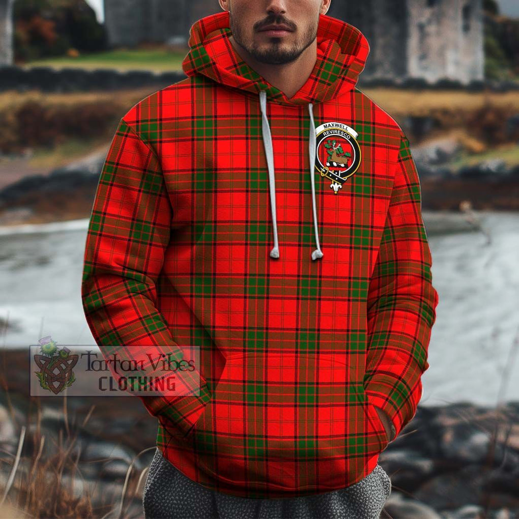 Maxwell Modern Tartan Cotton Hoodie with Family Crest Pullover Hoodie XS - Tartan Vibes Clothing