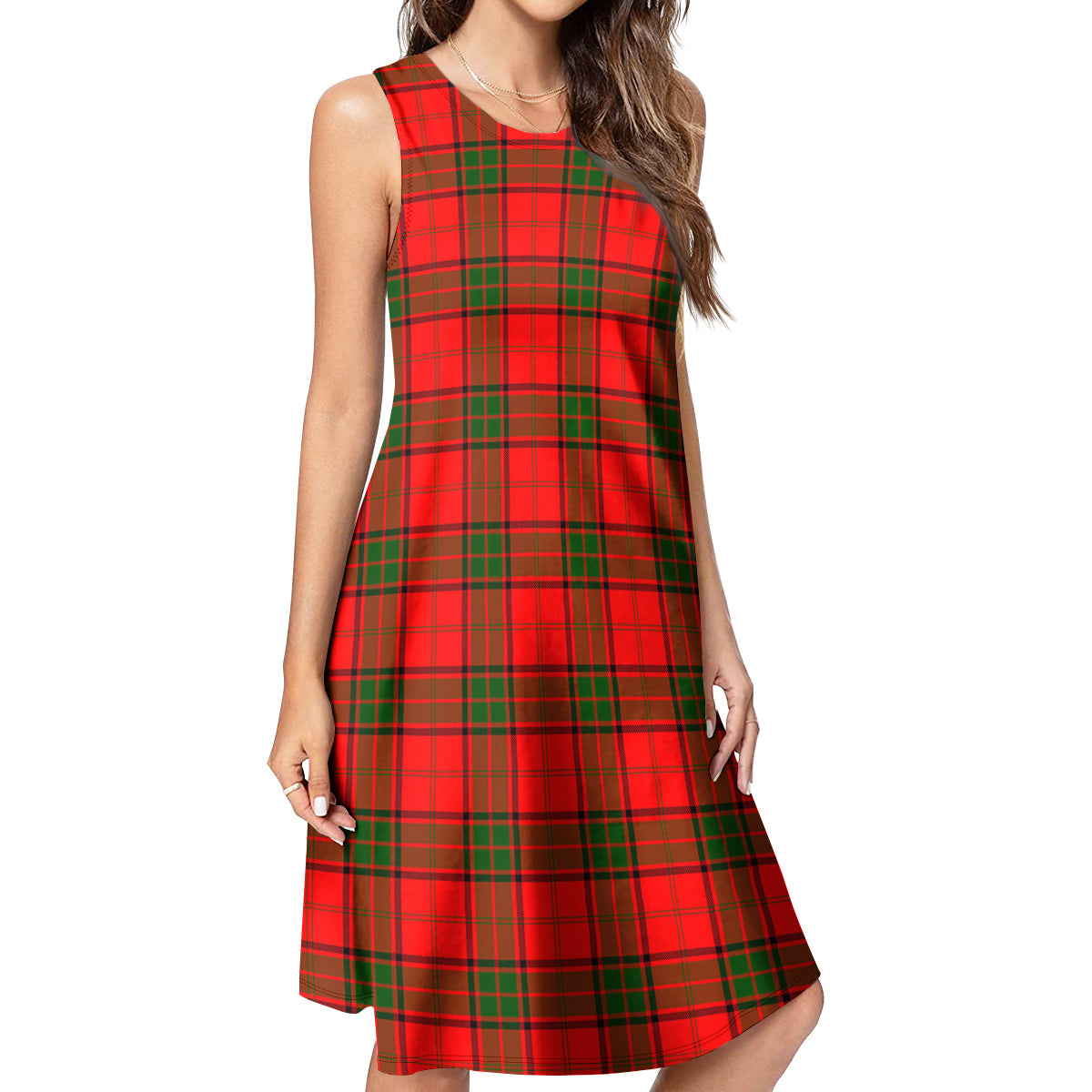 Maxwell Modern Tartan Womens Casual Dresses - Tartanvibesclothing