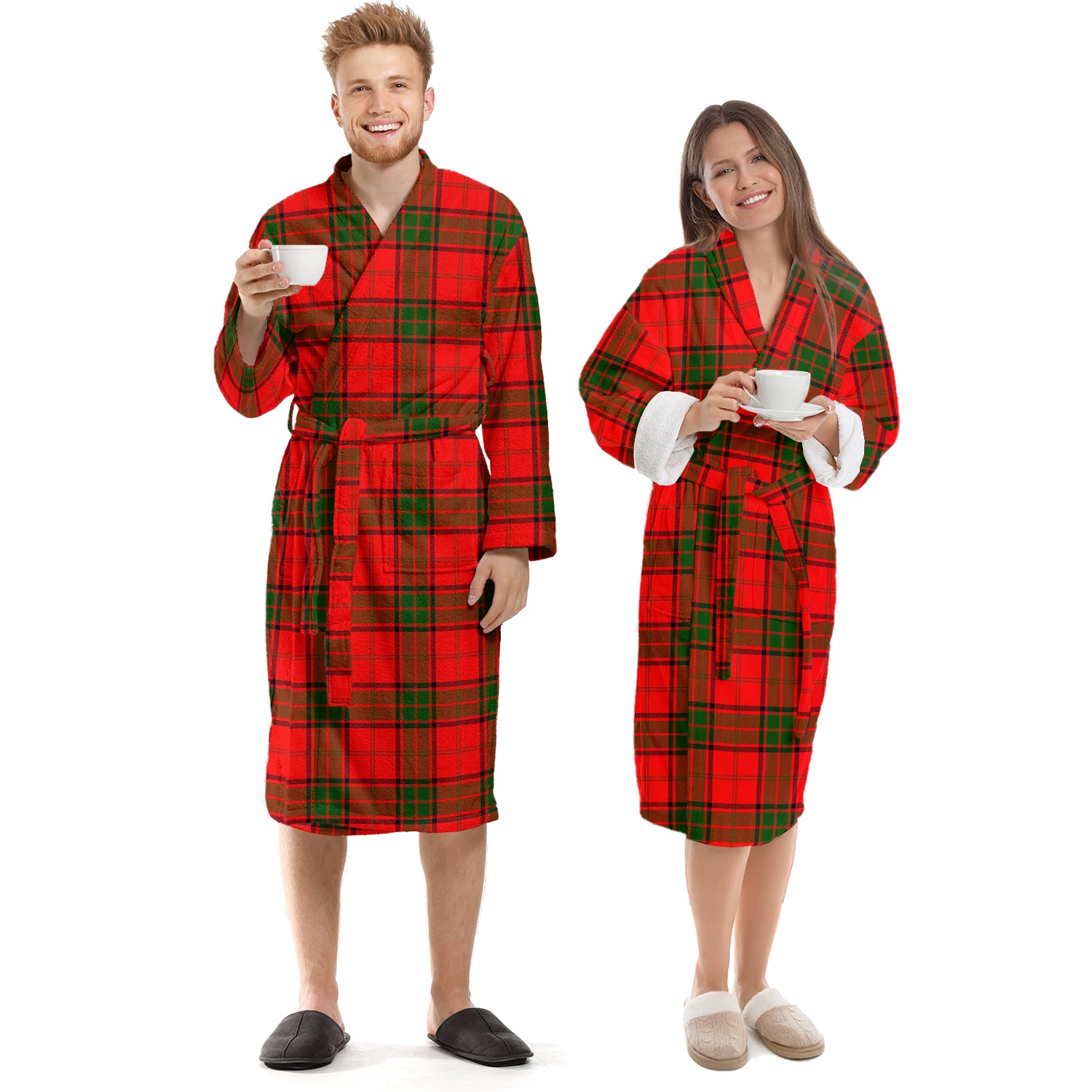 Maxwell Modern Tartan Bathrobe Unisex S - Tartan Vibes Clothing