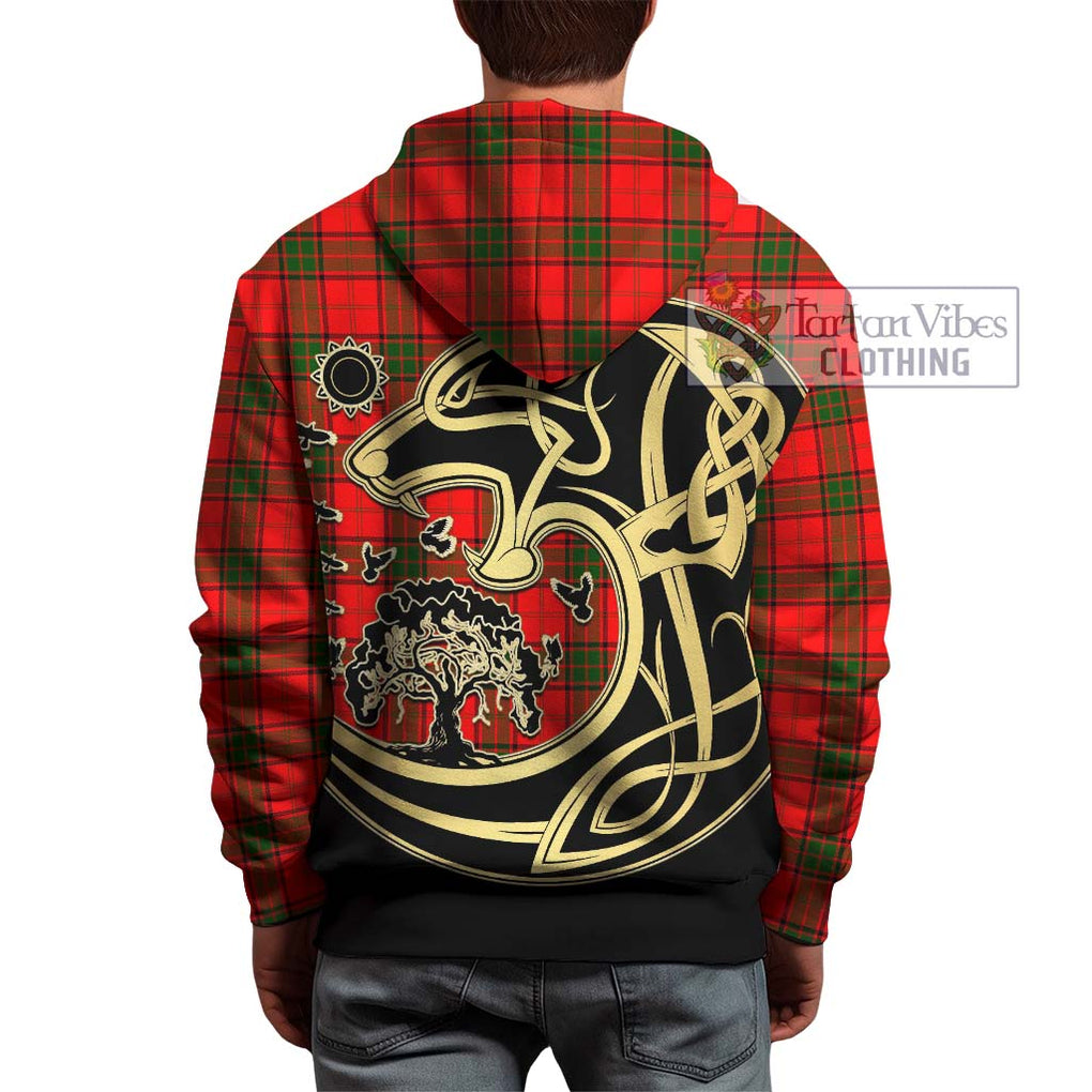 Maxwell Modern Tartan Hoodie with Family Crest Celtic Wolf Style - Tartan Vibes Clothing