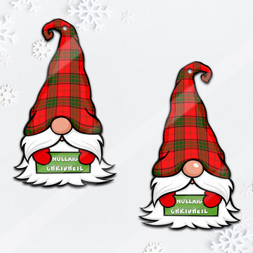 Maxwell Modern Gnome Christmas Ornament with His Tartan Christmas Hat