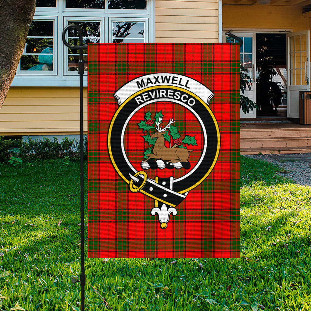 Maxwell Modern Tartan Flag with Family Crest - Tartan Vibes Clothing