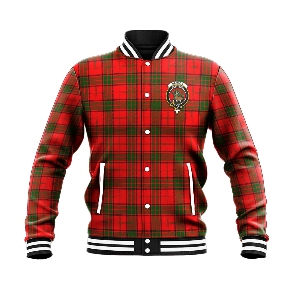 Maxwell Modern Tartan Baseball Jacket with Family Crest - Tartan Vibes Clothing