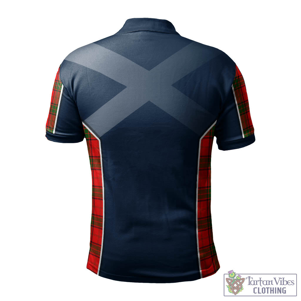 Tartan Vibes Clothing Maxwell Modern Tartan Men's Polo Shirt with Family Crest and Lion Rampant Vibes Sport Style