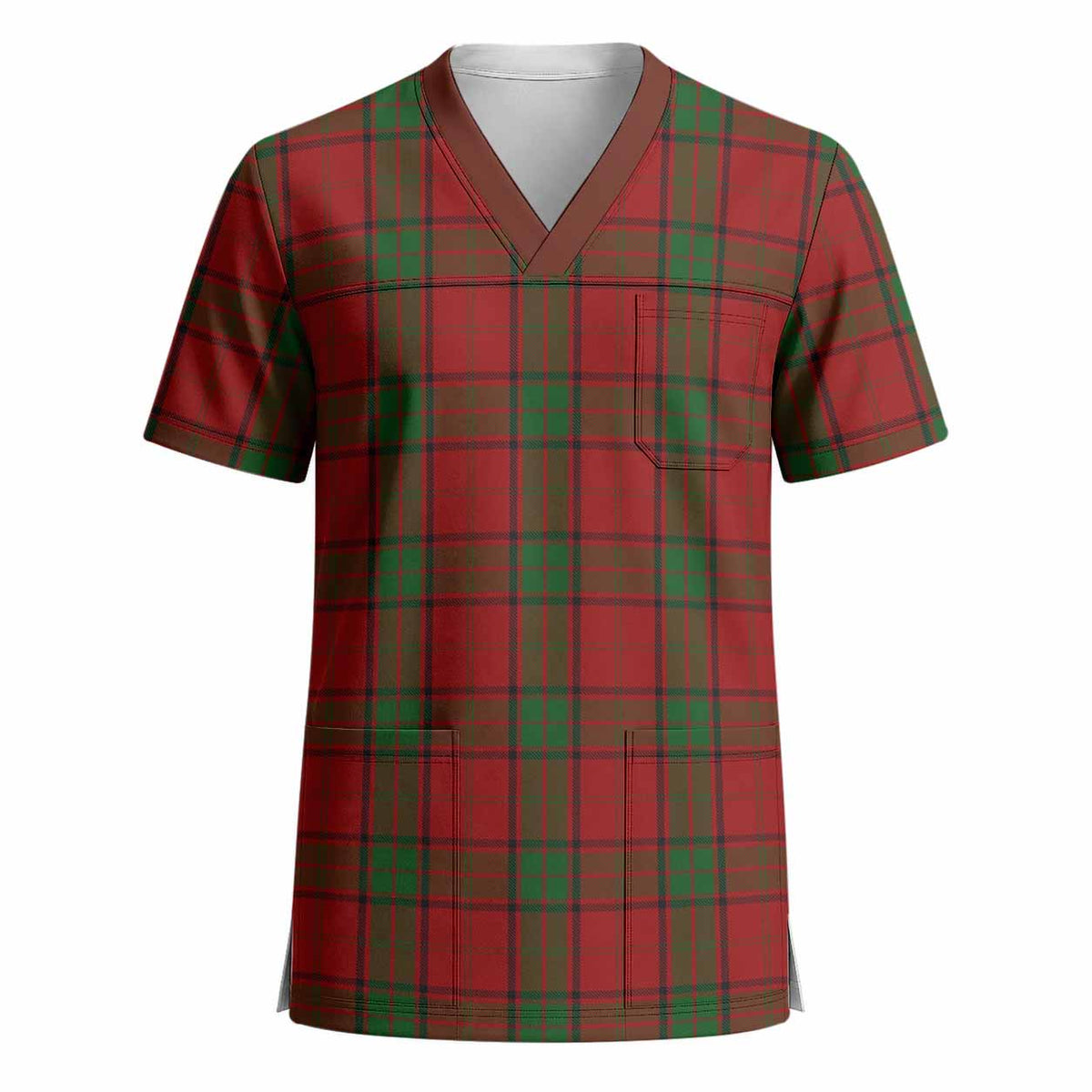 Maxwell Tartan Scrub Top - Tartan Vibes Clothing