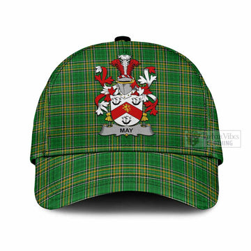 May Irish Clan Tartan Classic Cap with Coat of Arms