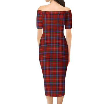 Maynard Tartan Off Shoulder Lady Dress