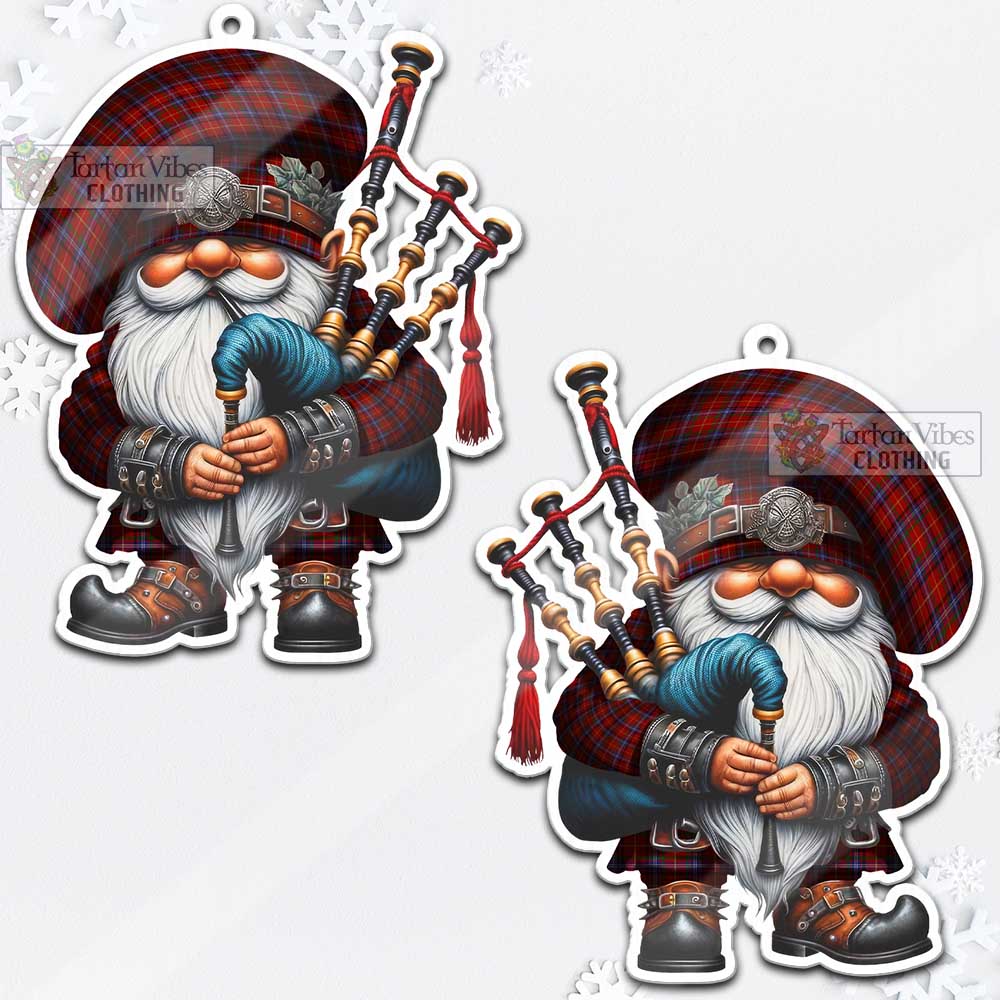 Tartan Vibes Clothing Maynard Tartan Badpiper Gnome Christmas Ornament