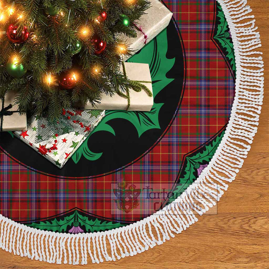 Tartan Vibes Clothing Maynard Tartan Christmas Tree Skirt Scottish Thistle Style