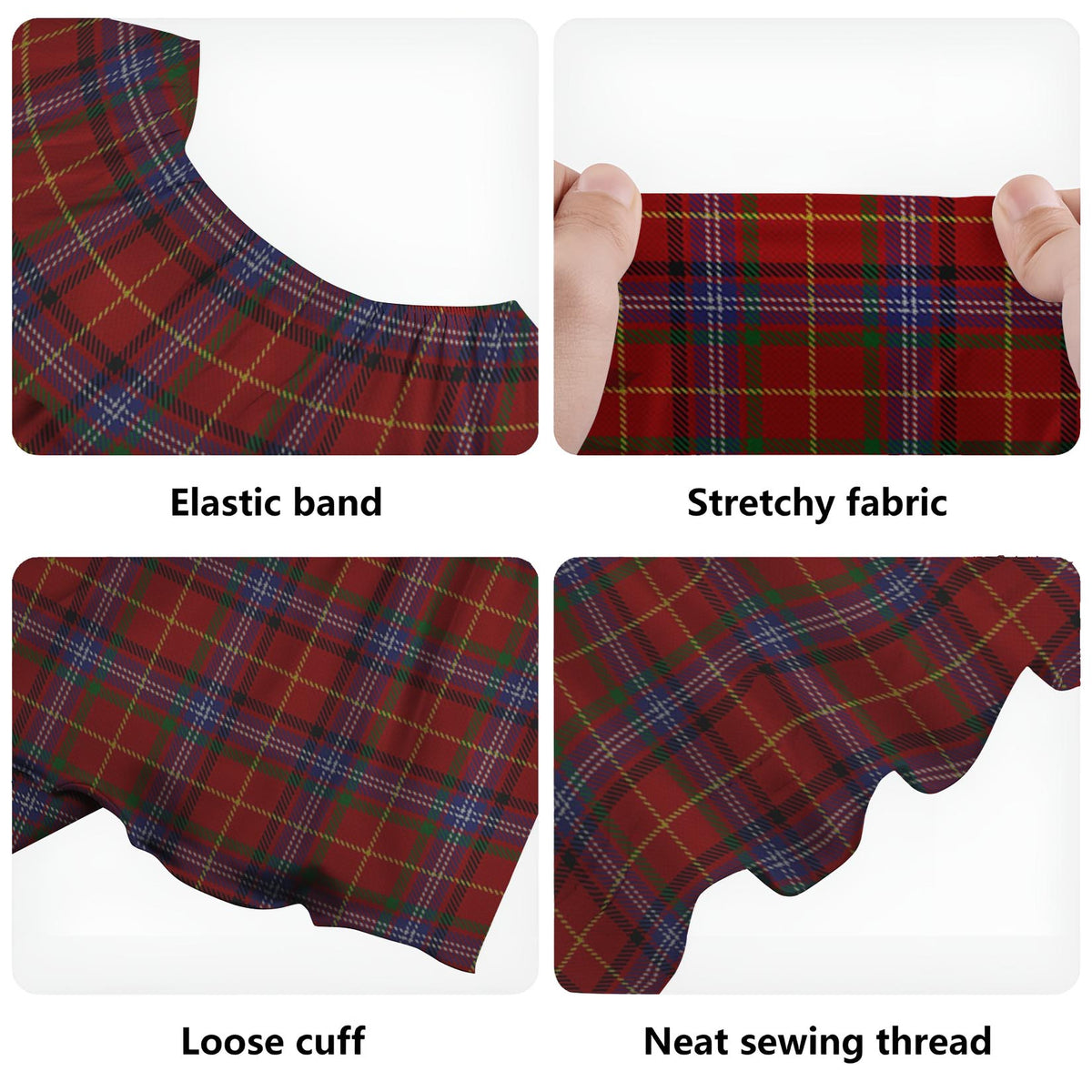 Maynard Tartan Off Shoulder Long Dress - Tartan Vibes Clothing