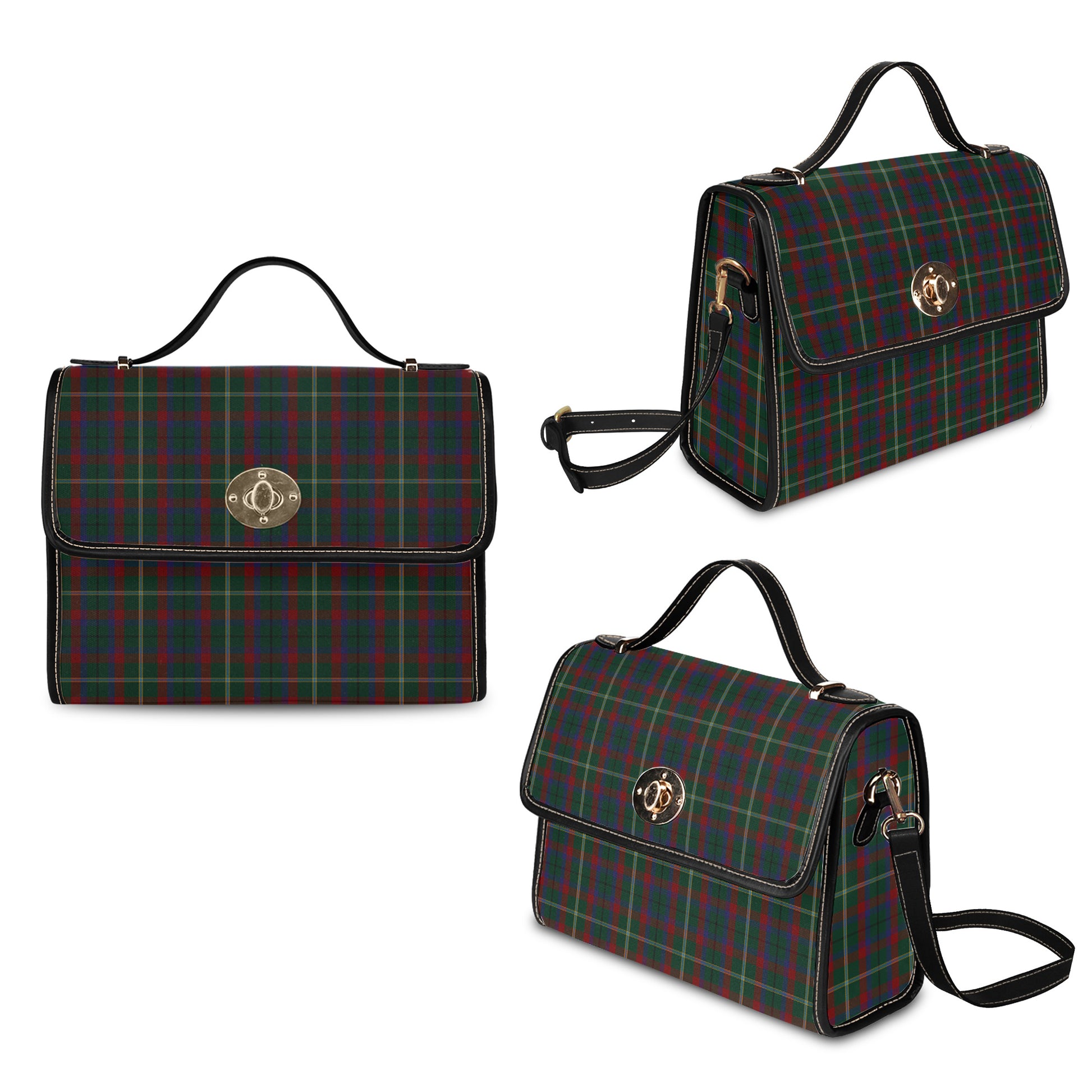 mayo-tartan-leather-strap-waterproof-canvas-bag